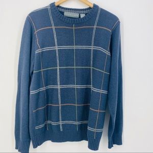 Oscar De La Renta Plaid Knit Sweater